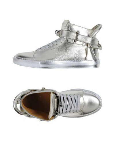 Shop Buscemi Sneakers In Silver