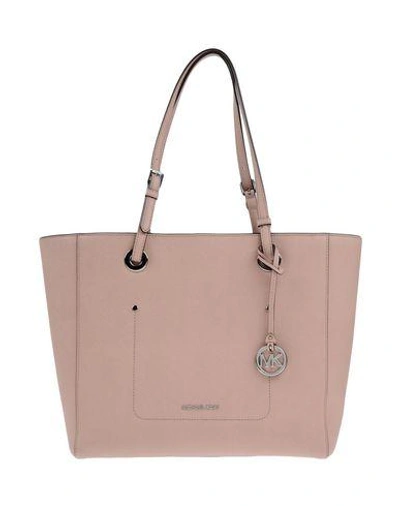 Shop Michael Michael Kors Handbag In Pale Pink