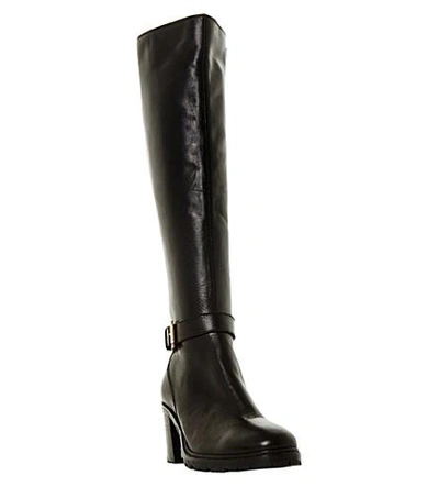 Shop Dune Tyrell Leather Boots In Black-leather