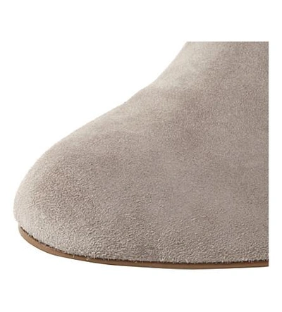 Shop Steve Madden Effect Suede Ankle Boots In Grey-suede