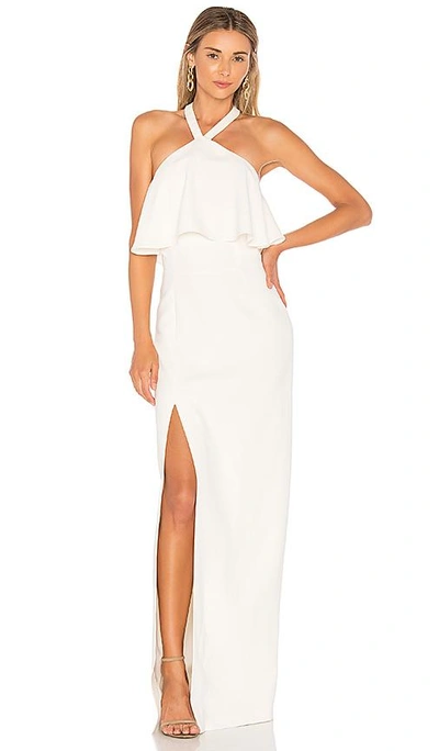 Shop Amanda Uprichard Piazza Maxi Dress In Ivory