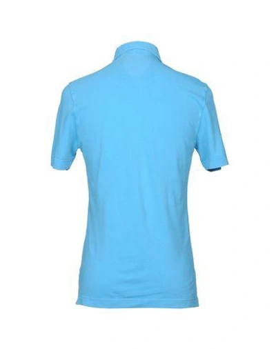 Shop Drumohr Polo Shirt In Sky Blue