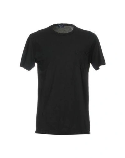 Shop Drumohr Man T-shirt Black Size S Cotton