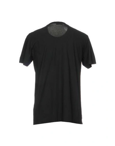 Shop Drumohr Man T-shirt Black Size Xs Cotton