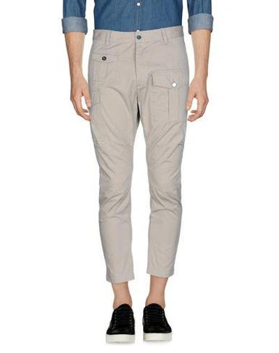 Shop Dsquared2 Pants In Light Grey