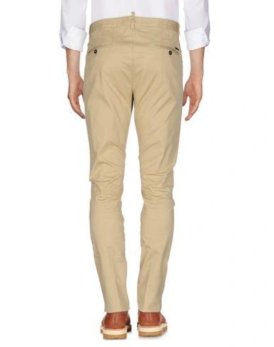 Shop Dsquared2 Casual Pants In Sand