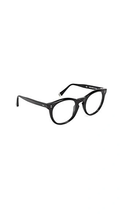Shop Super Sunglasses Numero 28 Glasses In Black/clear