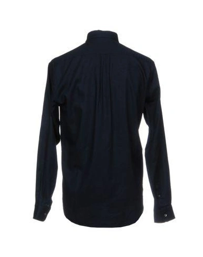 Shop Mcq By Alexander Mcqueen Solid Color Shirt In Dark Blue