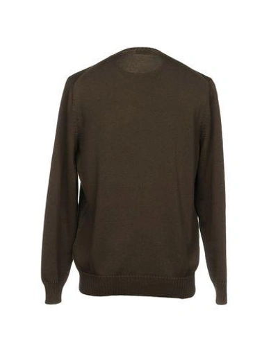 Shop Drumohr Man Sweater Dark Brown Size 36 Cotton