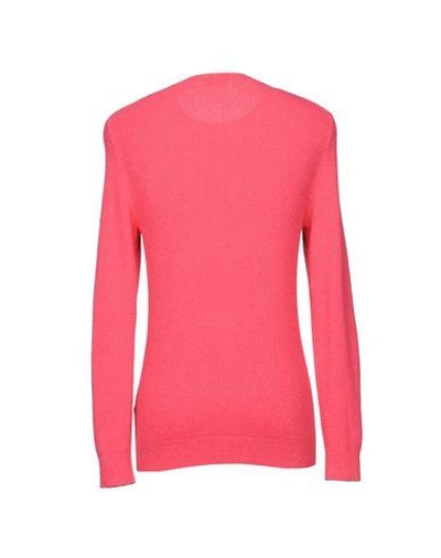 Shop Drumohr Man Sweater Coral Size 44 Cotton, Polyamide In Red