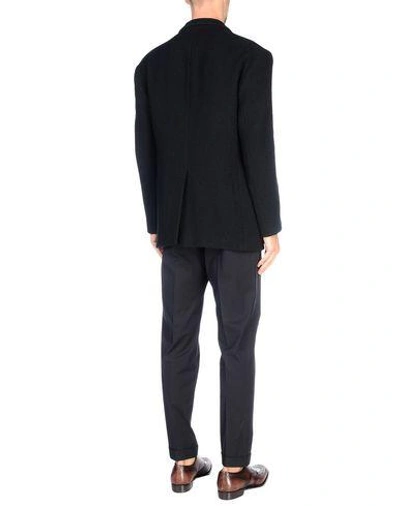 Shop Maison Margiela Man Suit Jacket Black Size 44 Cotton