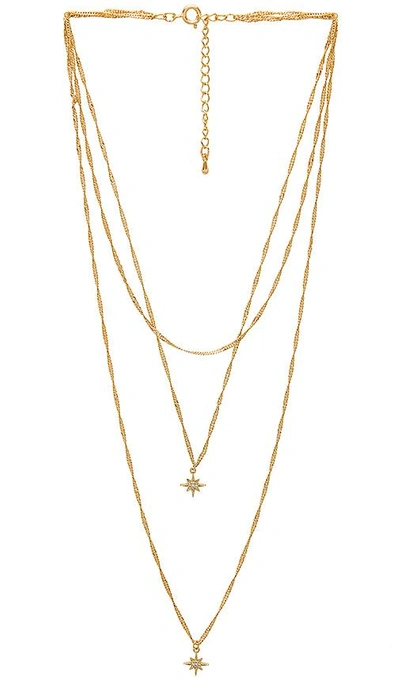 Shop Five And Two Yolanda Necklace In Metallic Gold