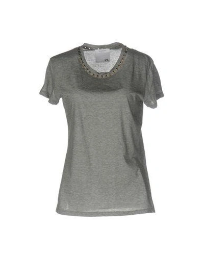 Shop Valentino Garavani Woman T-shirt Grey Size L Cotton