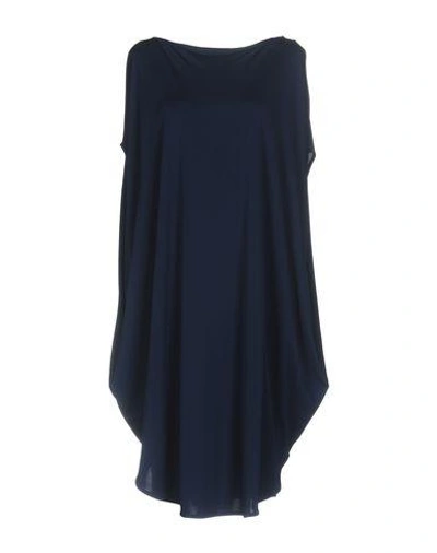 Shop Jil Sander Short Dress In Dark Blue