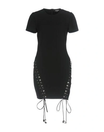 Shop Dsquared2 Woman Mini Dress Black Size 4 Viscose, Acetate, Elastane