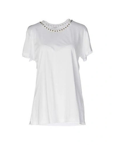 Shop Valentino Garavani Woman T-shirt White Size M Cotton