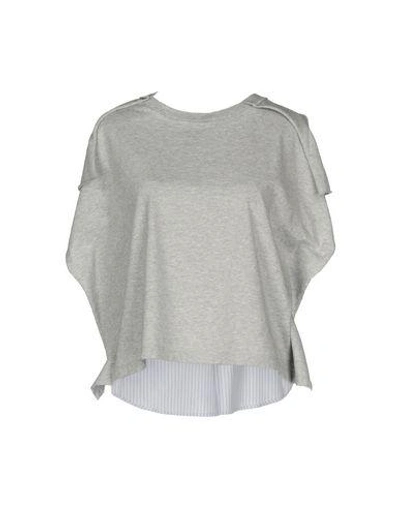 Shop Mm6 Maison Margiela T-shirts In Grey