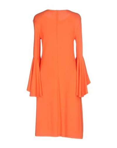 Shop Michael Kors Knee-length Dress In Orange