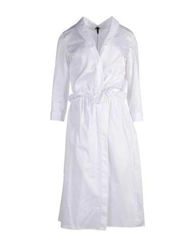 Shop Jil Sander Knee-length Dress In White