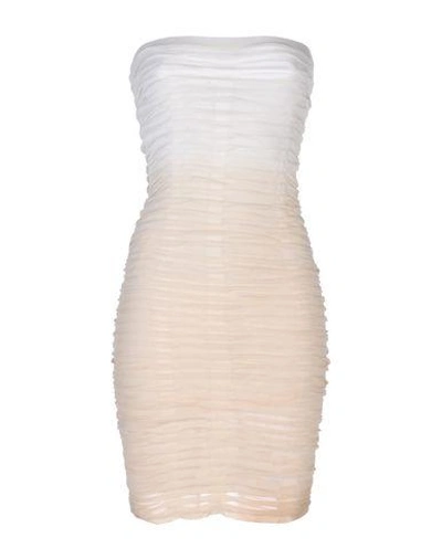 Shop Blumarine Knee-length Dresses In Beige