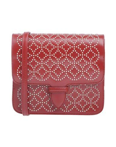 Shop Alaïa Handbags In Maroon