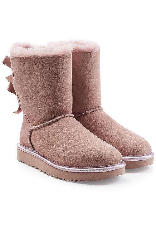 ugg bailey bow metallic rosa