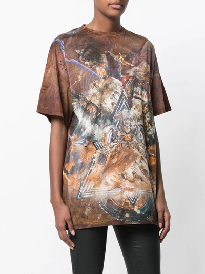 Shop Balmain Printed T-shirt