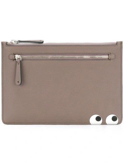 Shop Anya Hindmarch Eyes Double Zip Pouch