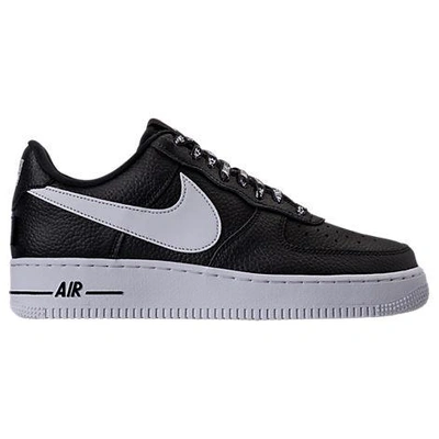 Shop Nike Men's Nba Air Force 1 '07 Lv8 Casual Shoes, Black