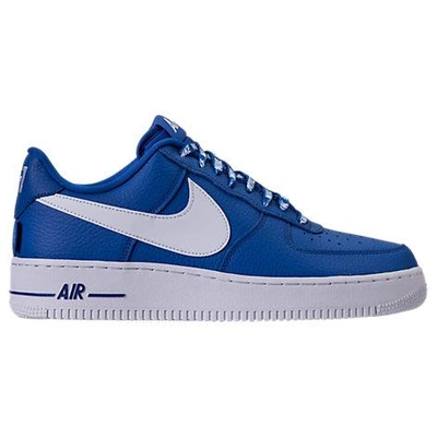 Shop Nike Men's Nba Air Force 1 '07 Lv8 Casual Shoes, Blue