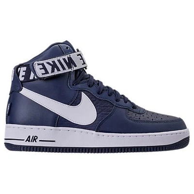 Shop Nike Men's Nba Air Force 1 High 07 Casual Shoes, Blue