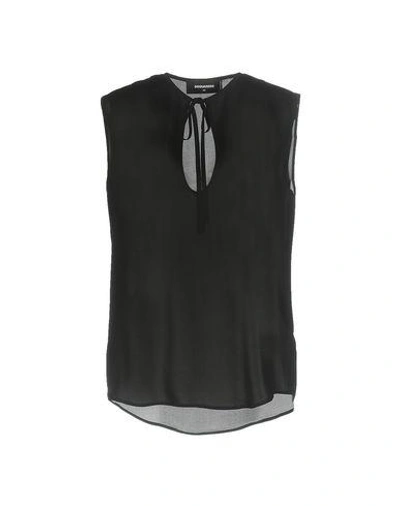 Shop Dsquared2 Evening Top In Black