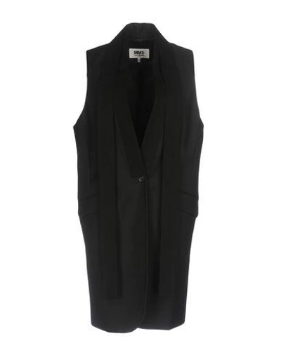 Shop Mm6 Maison Margiela Full-length Jacket In Black