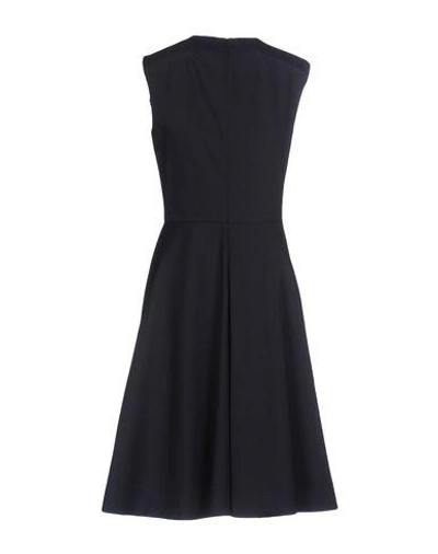 Shop Jil Sander Knee-length Dress In Dark Blue