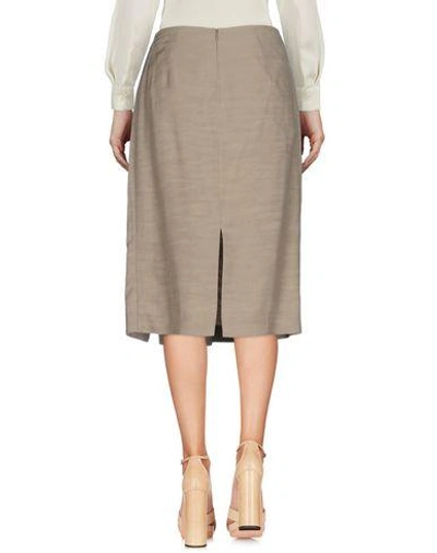 Shop Jil Sander 3/4 Length Skirt In Grey