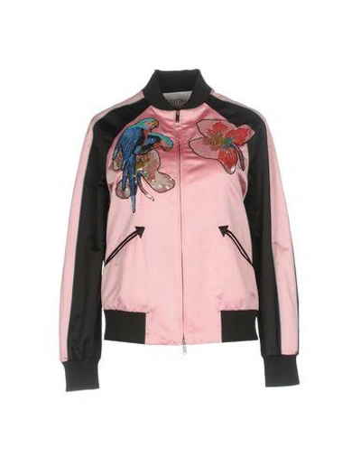 Shop Valentino Jackets In Pink