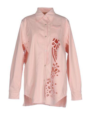 light pink denim shirt