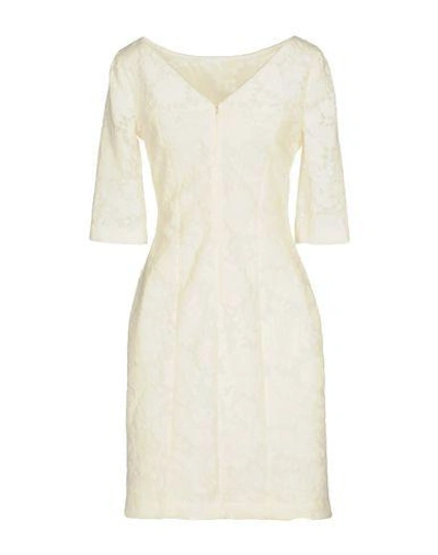 Shop Blumarine Short Dress In Ivory
