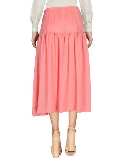 Shop Jil Sander 3/4 Length Skirt In Coral