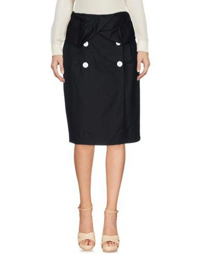 Shop Proenza Schouler Knee Length Skirts In Black