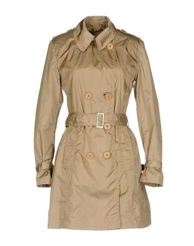 Shop Add Belted Coats In Beige