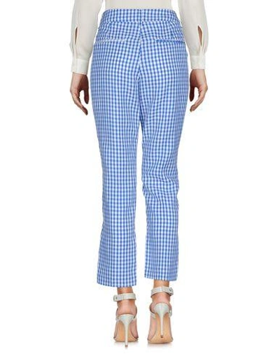 Shop Dondup Woman Pants Blue Size 8 Viscose, Linen