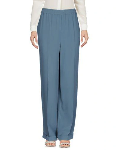 Shop Valentino Casual Pants In Grey