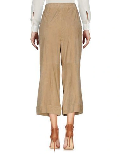 Shop Dsquared2 Cropped Pants & Culottes In Beige