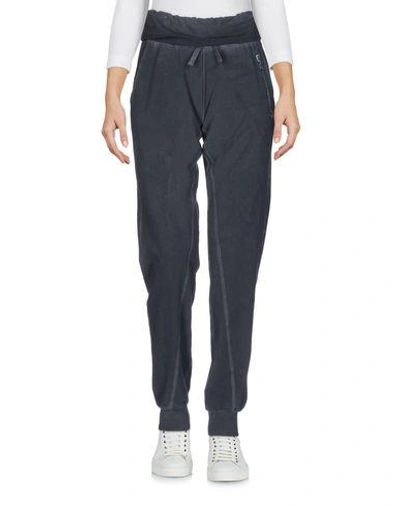 Shop Ea7 Casual Pants In Steel Grey