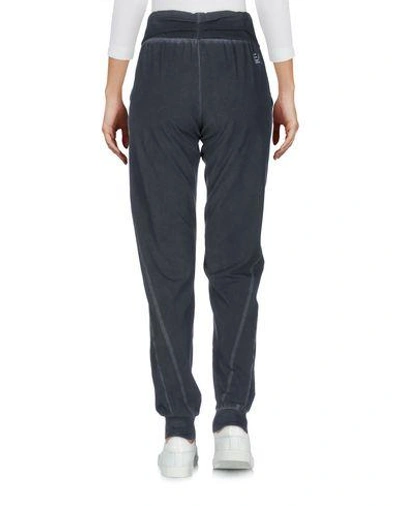 Shop Ea7 Casual Pants In Steel Grey