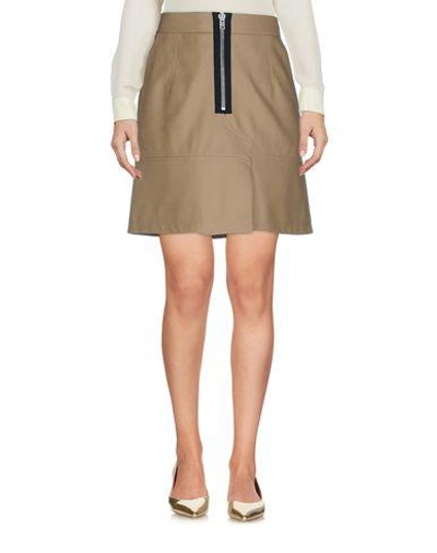 Shop Alexander Wang Mini Skirt In Camel