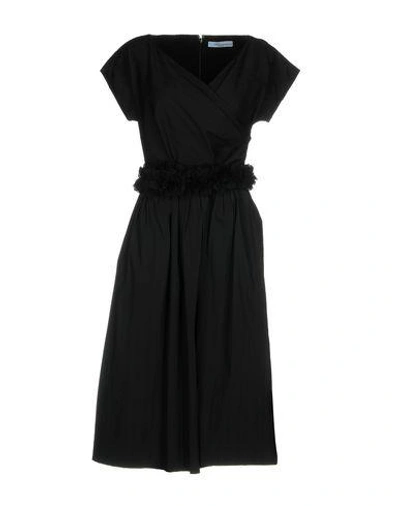 Shop Blumarine Knee-length Dresses In Black