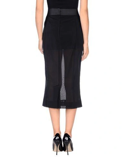 Shop Dolce & Gabbana Woman Midi Skirt Black Size 6 Polyamide, Elastane