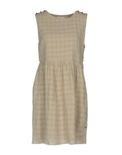 Shop Intropia Short Dress In Light Grey